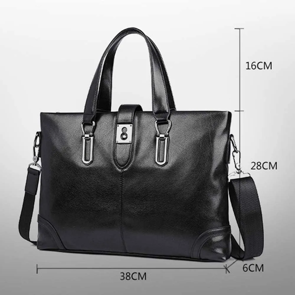 Business bag Men's Briefcase Leather Shoulder bag Briefcases Male Laptop Handbags Messenger Bags