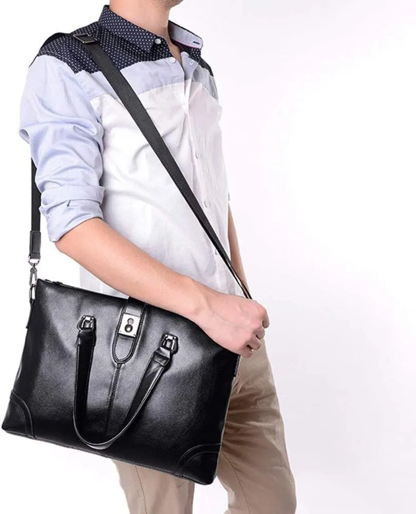 Business bag Men's Briefcase Leather Shoulder bag Briefcases Male Laptop Handbags Messenger Bags