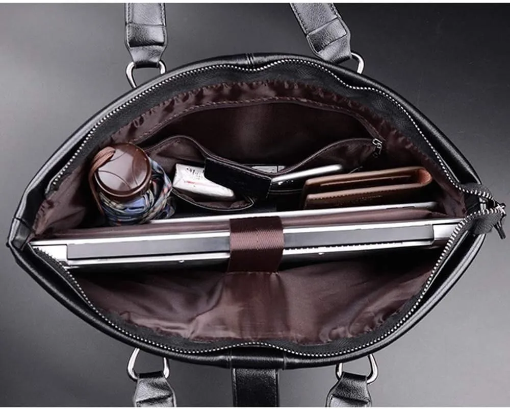Business bag Men's Briefcase Leather Shoulder bag Briefcases Male Laptop Handbags Messenger Bags