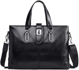 Business bag Men's Briefcase Leather Shoulder bag Briefcases Male Laptop Handbags Messenger Bags