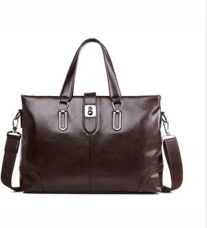 Business bag Men's Briefcase Leather Shoulder bag Briefcases Male Laptop Handbags Messenger Bags