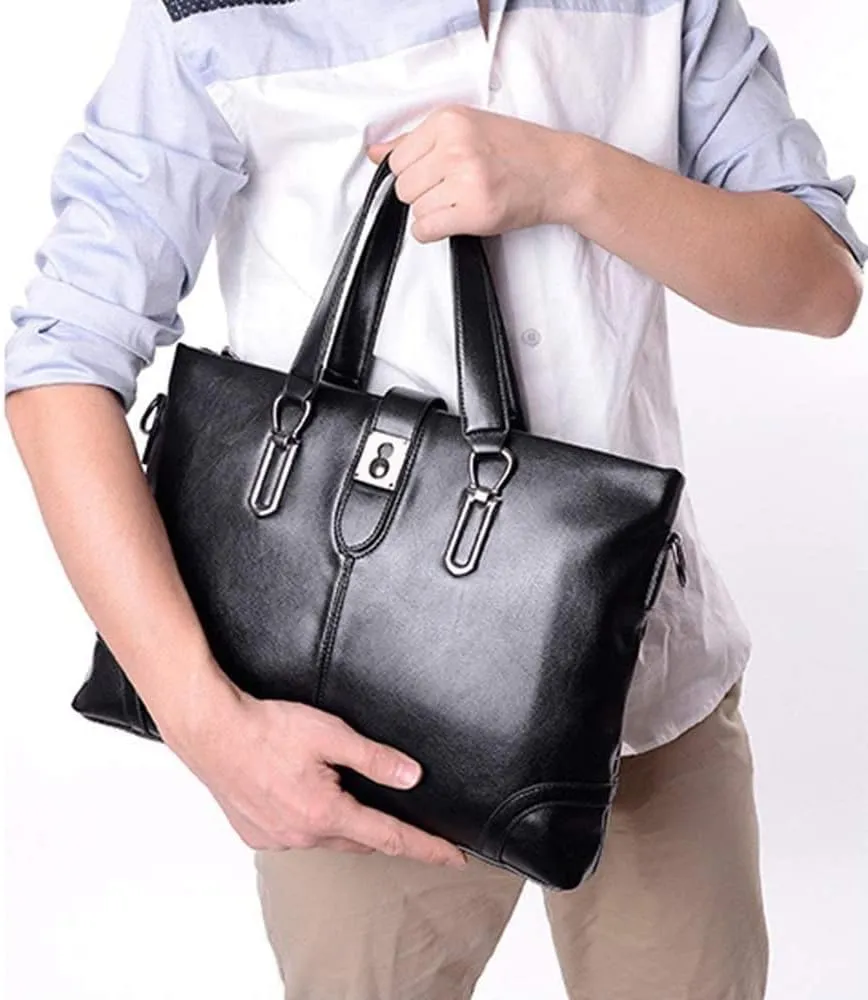 Business bag Men's Briefcase Leather Shoulder bag Briefcases Male Laptop Handbags Messenger Bags