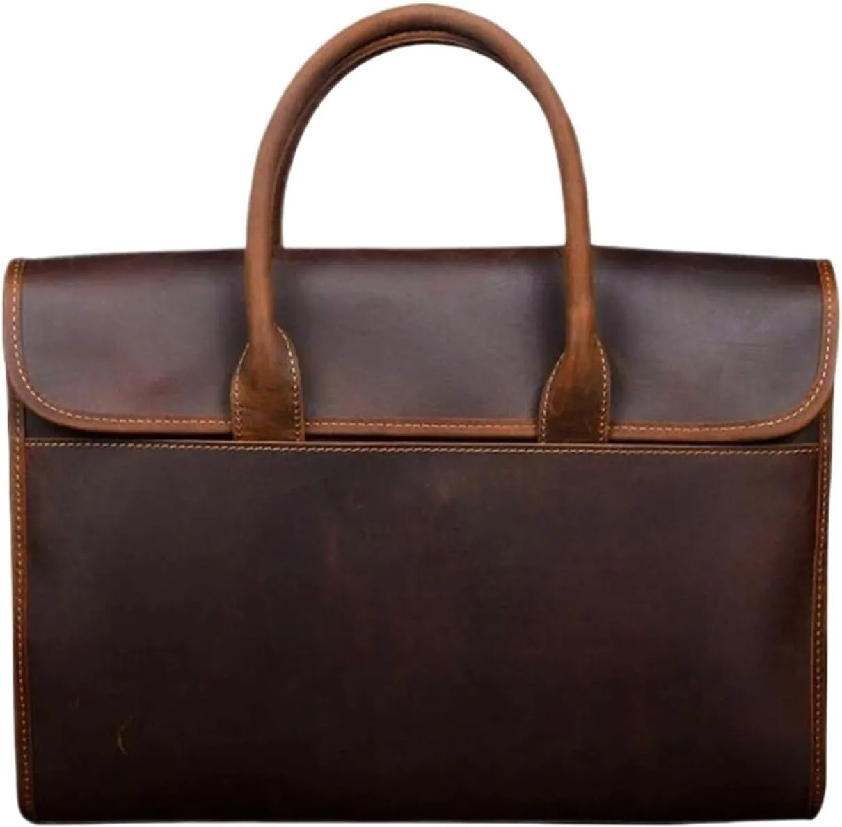 Business Briefcases Mens Genuine Leather Laptop Bags Messenger Shoulder Bags Carrying Cases Handbags