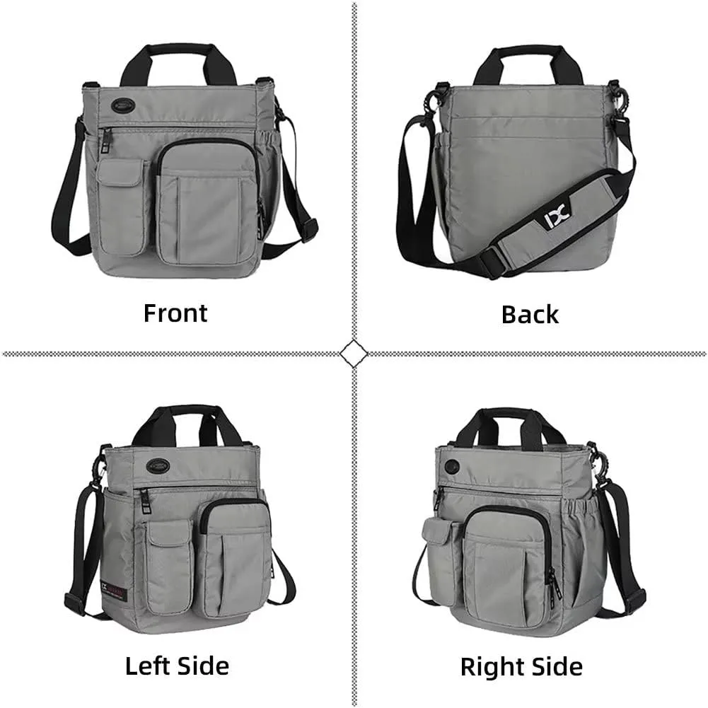 Business Briefcases Multi-Pocket Messenger Crossbody for Men Waterproof Shoulder Large Laptop Satchel