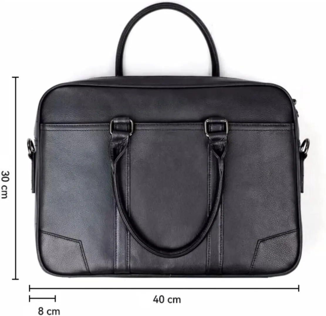 Business Handbags Briefcases Mens Laptop Bags Genuine Leather Carrying Cases Messenger Shoulder Bags