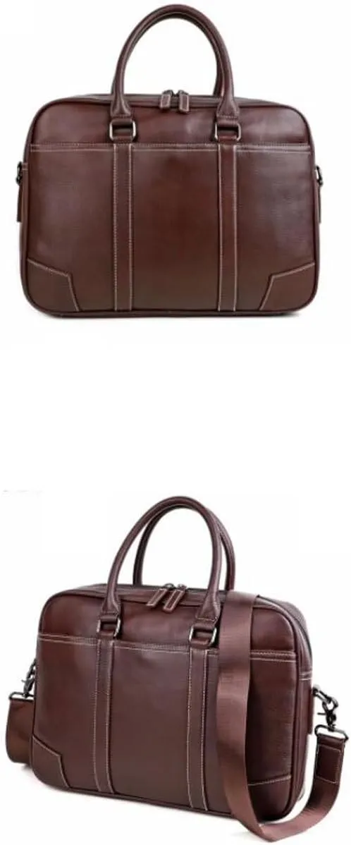 Business Handbags Briefcases Mens Laptop Bags Genuine Leather Carrying Cases Messenger Shoulder Bags