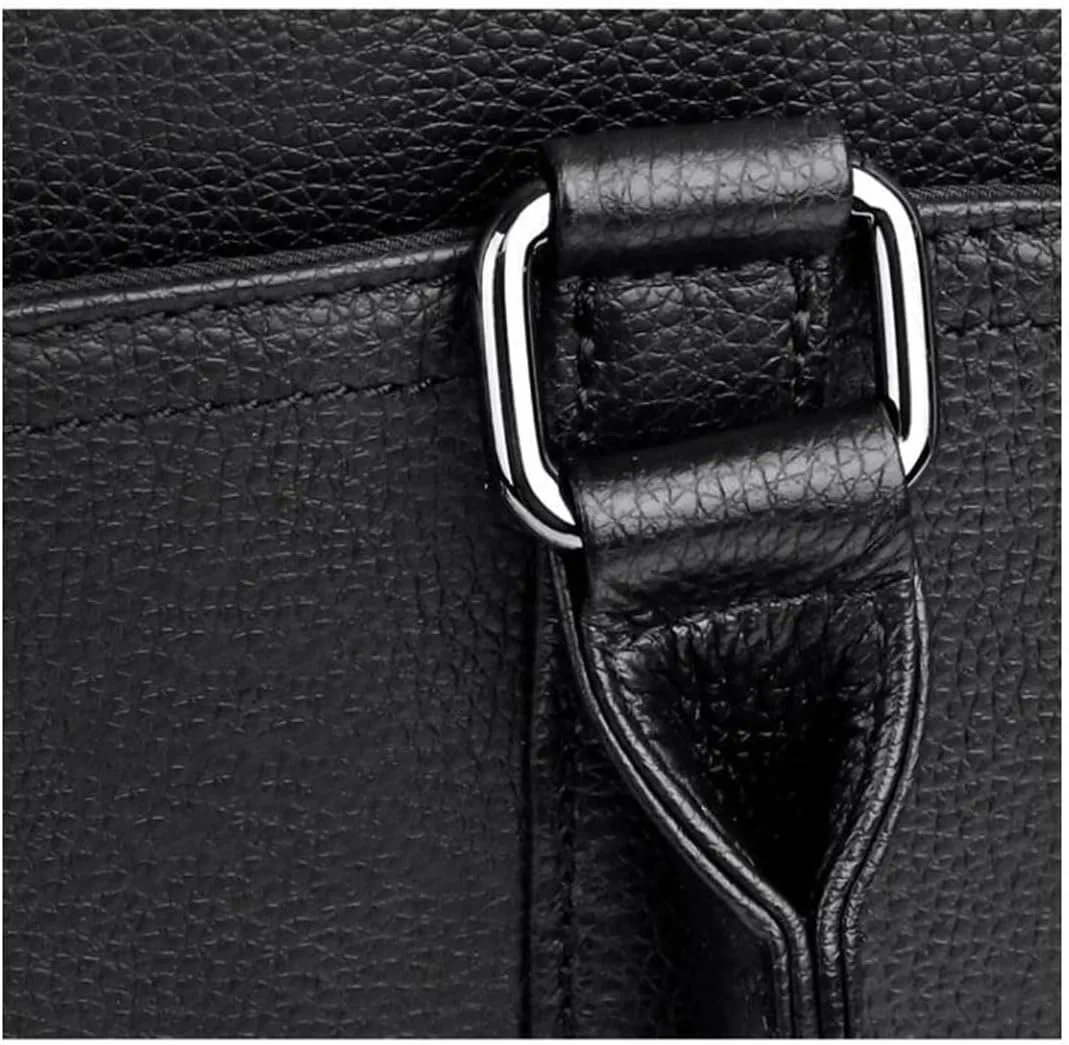Business Handbags Briefcases Mens Laptop Bags Genuine Leather Carrying Cases Messenger Shoulder Bags