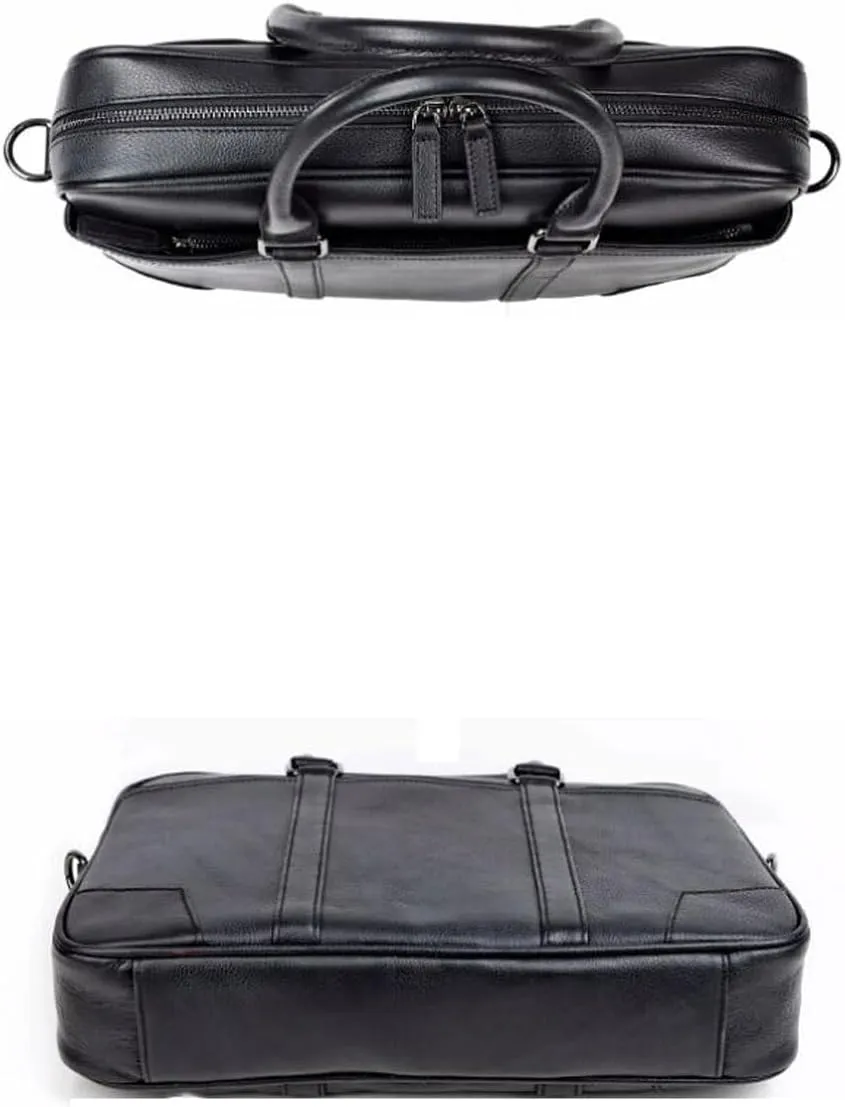Business Handbags Briefcases Mens Laptop Bags Genuine Leather Carrying Cases Messenger Shoulder Bags