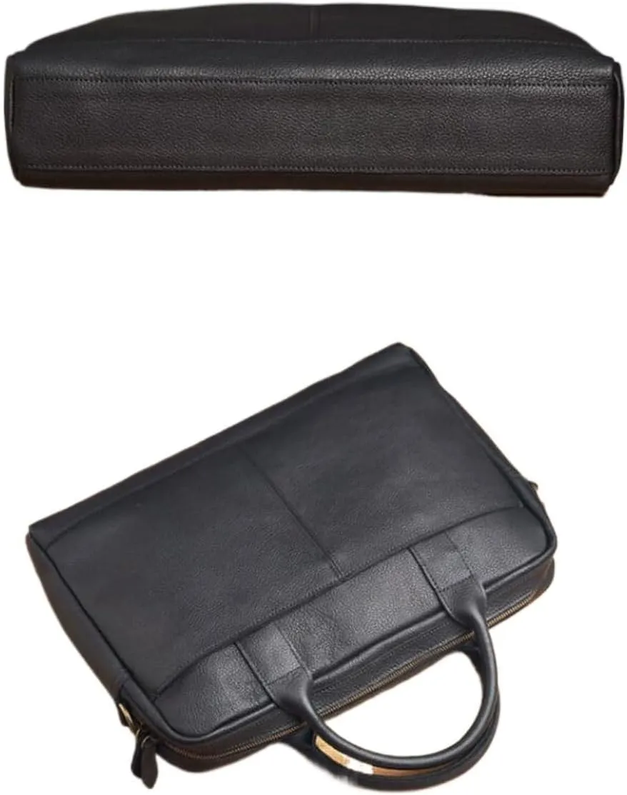 Business Messenger Shoulder Bags Mens Briefcases Genuine Leather Handbags Laptop Bags