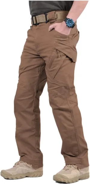 CARWORNIC Gear Men's Hiking Tactical Pants Lightweight Cotton Outdoor Military Combat Cargo Trousers