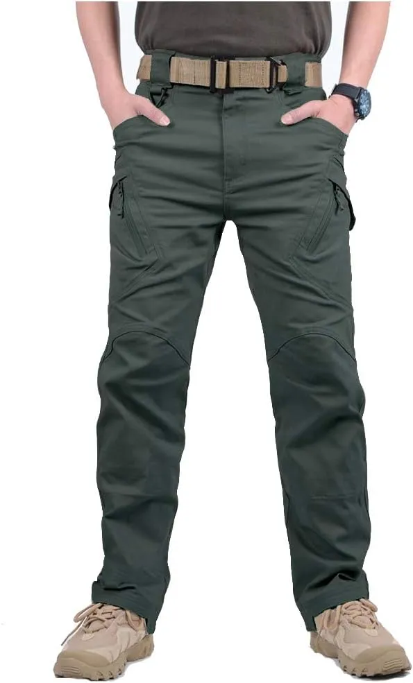 CARWORNIC Gear Men's Hiking Tactical Pants Lightweight Cotton Outdoor Military Combat Cargo Trousers