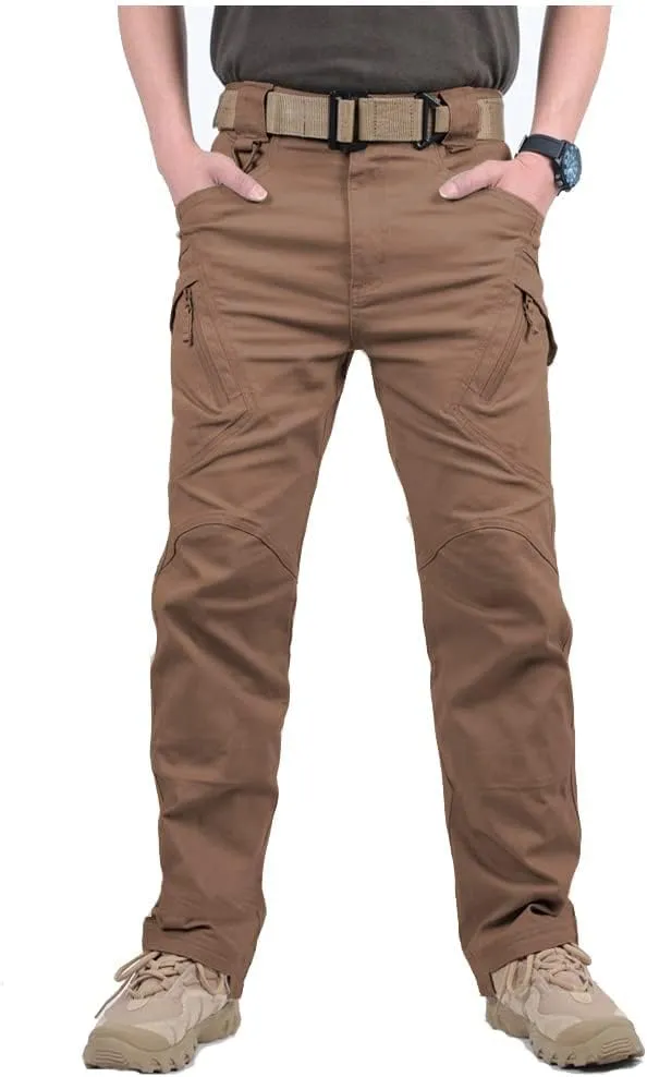 CARWORNIC Gear Men's Hiking Tactical Pants Lightweight Cotton Outdoor Military Combat Cargo Trousers