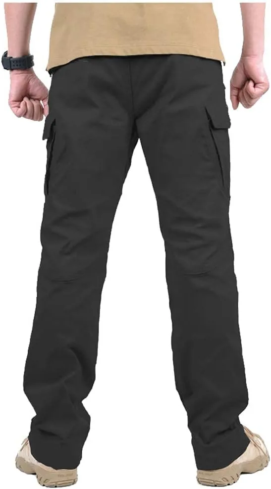CARWORNIC Gear Men's Hiking Tactical Pants Lightweight Cotton Outdoor Military Combat Cargo Trousers