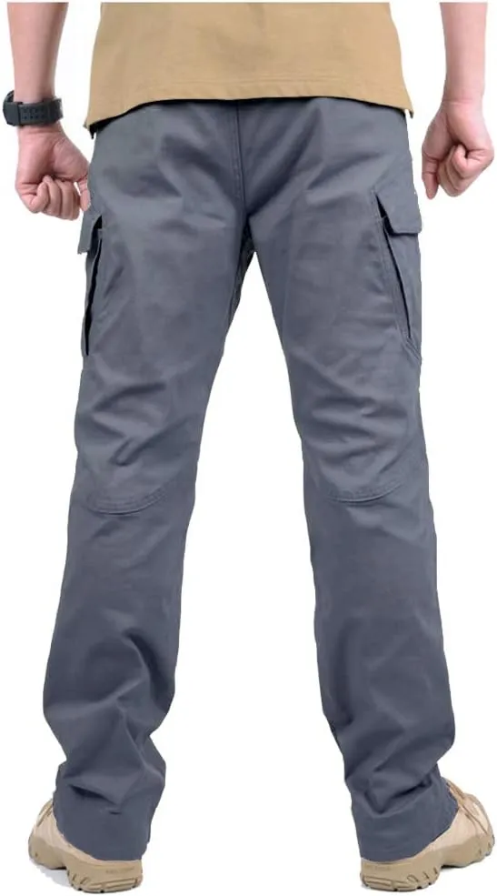 CARWORNIC Gear Men's Hiking Tactical Pants Lightweight Cotton Outdoor Military Combat Cargo Trousers
