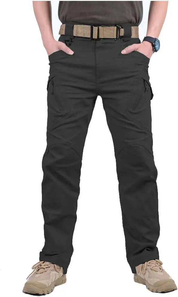 CARWORNIC Gear Men's Hiking Tactical Pants Lightweight Cotton Outdoor Military Combat Cargo Trousers