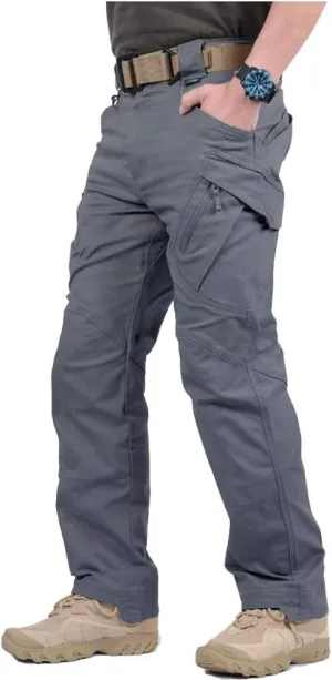 CARWORNIC Gear Men's Hiking Tactical Pants Lightweight Cotton Outdoor Military Combat Cargo Trousers