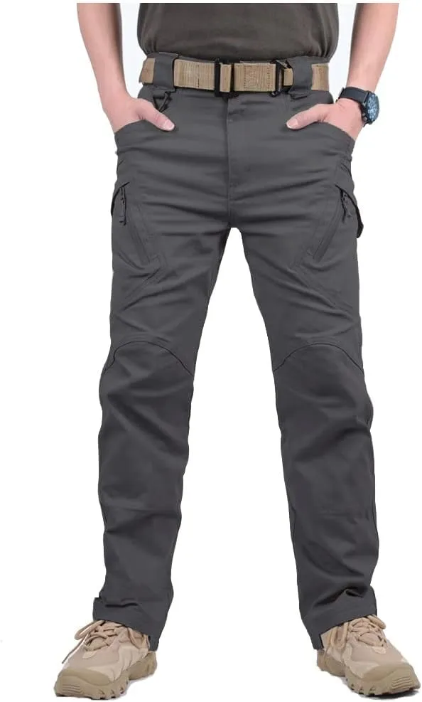 CARWORNIC Gear Men's Hiking Tactical Pants Lightweight Cotton Outdoor Military Combat Cargo Trousers