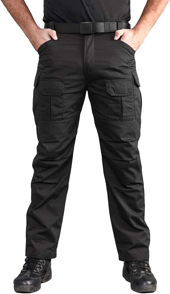 CARWORNIC Gear Men's Tactical Cargo Pants Waterpoof Lightweight Rip Stop EDC Military Combat Trousers