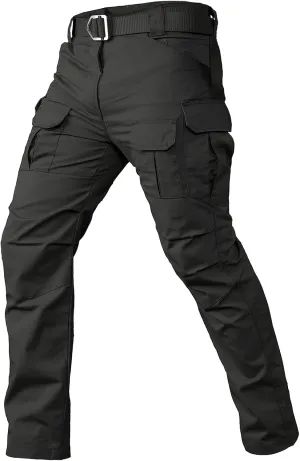 CARWORNIC Gear Men's Tactical Cargo Pants Waterpoof Lightweight Rip Stop EDC Military Combat Trousers