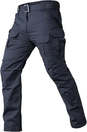 CARWORNIC Gear Men's Tactical Cargo Pants Waterpoof Lightweight Rip Stop EDC Military Combat Trousers