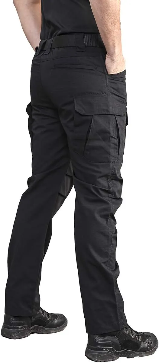 CARWORNIC Gear Men's Tactical Cargo Pants Waterpoof Lightweight Rip Stop EDC Military Combat Trousers