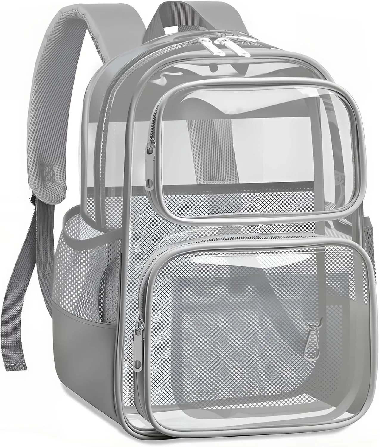 Clear Backpack for School - Large Heavy Duty Clear Bookbag for Boys and Girls, See Through PVC Transparent Backpacks