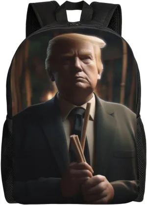 Close Your Eyes Trump Backpack Waterproof Anti Theft Durable Light Laptop Bag Backpacks For Women Men Travel Gym Backpack