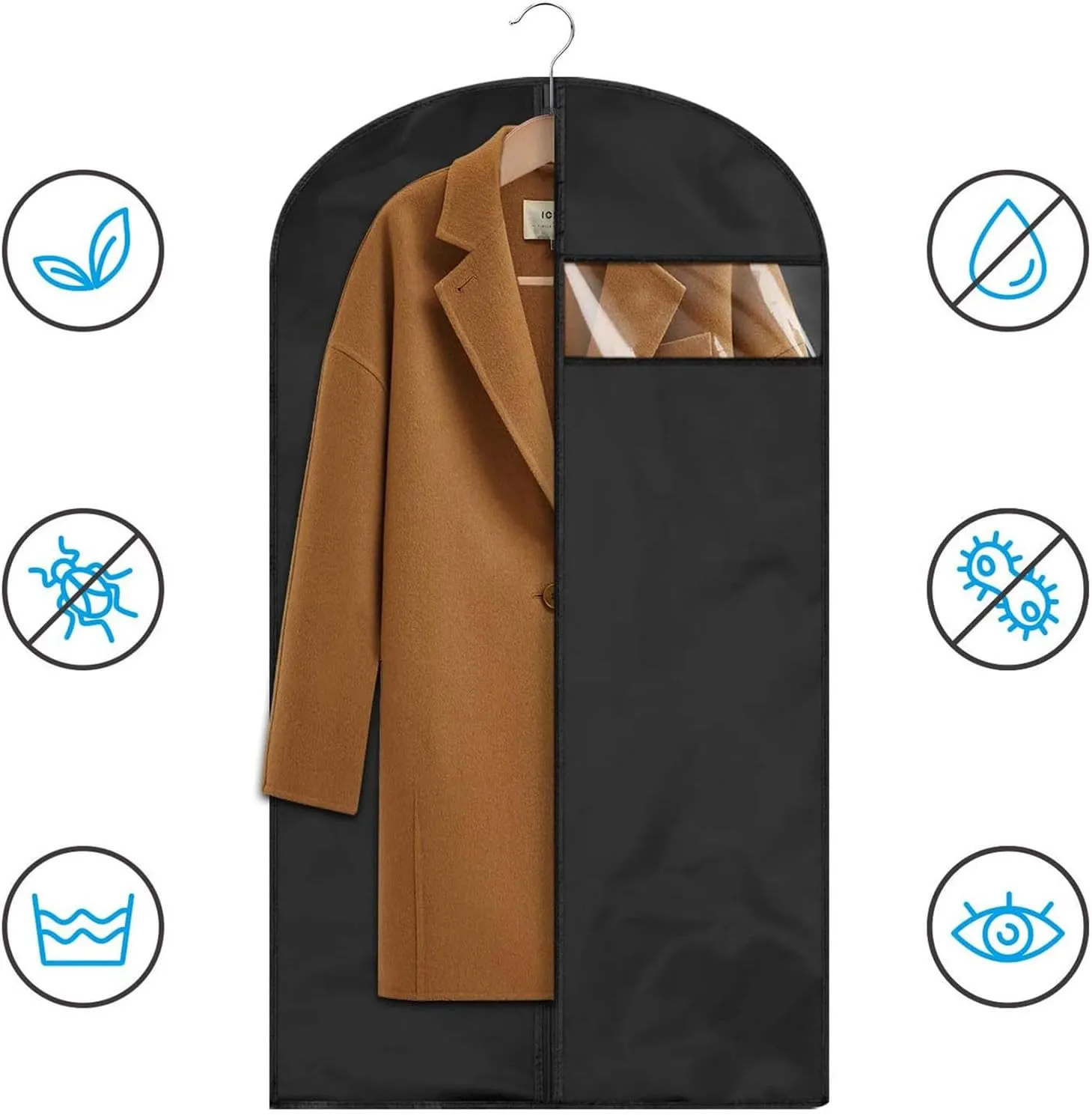 Clothing Covers Coat Suit Dress Protector Hanging Garment Bags Closet Clothes