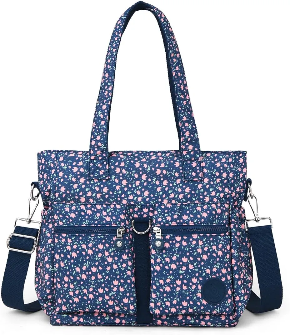 Collsants Tote Bag for Women Nylon Purse and Handbags Tote Purse Crossbody Bag Messenger Bag