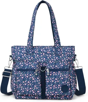 Collsants Tote Bag for Women Nylon Purse and Handbags Tote Purse Crossbody Bag Messenger Bag