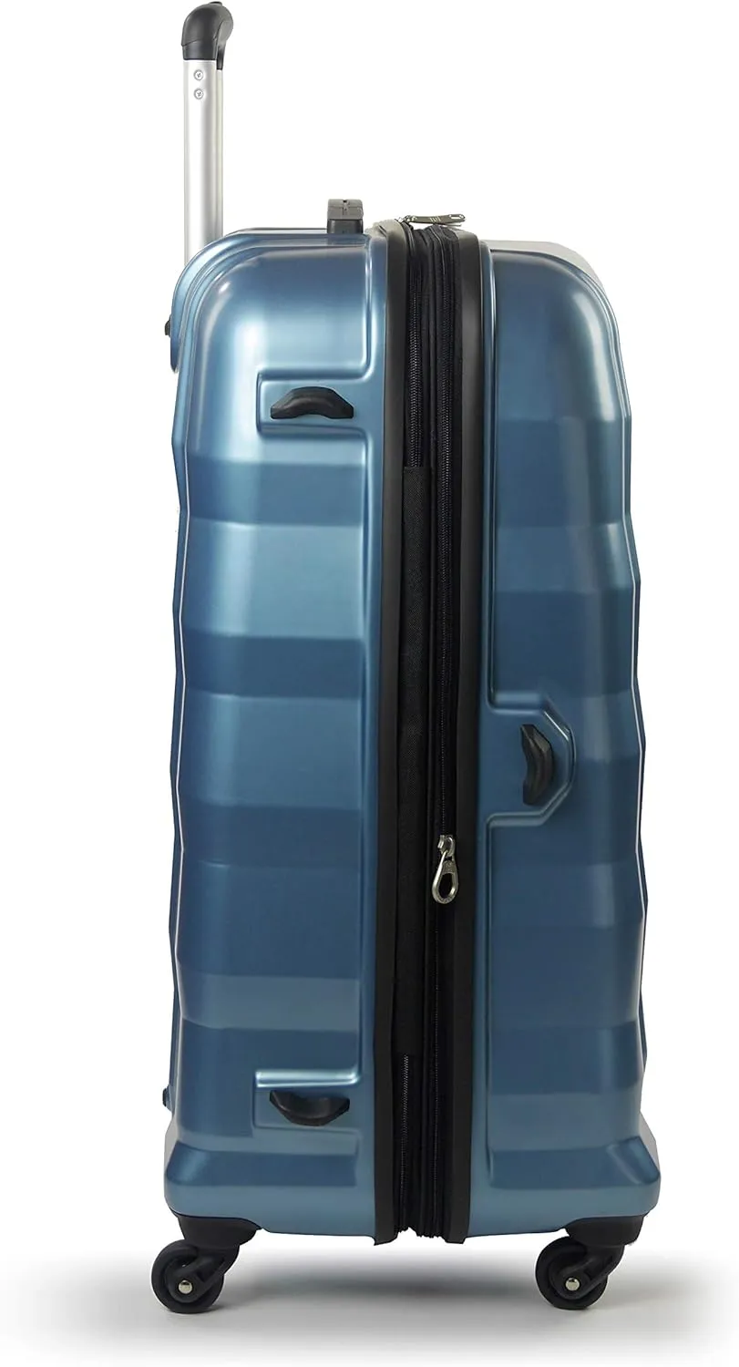 Concept One FUL Radiant Rolling Luggage Set, Hardside Travel Suitcases with Spinner Wheels, 29, 25, and 21 Inches, Blue
