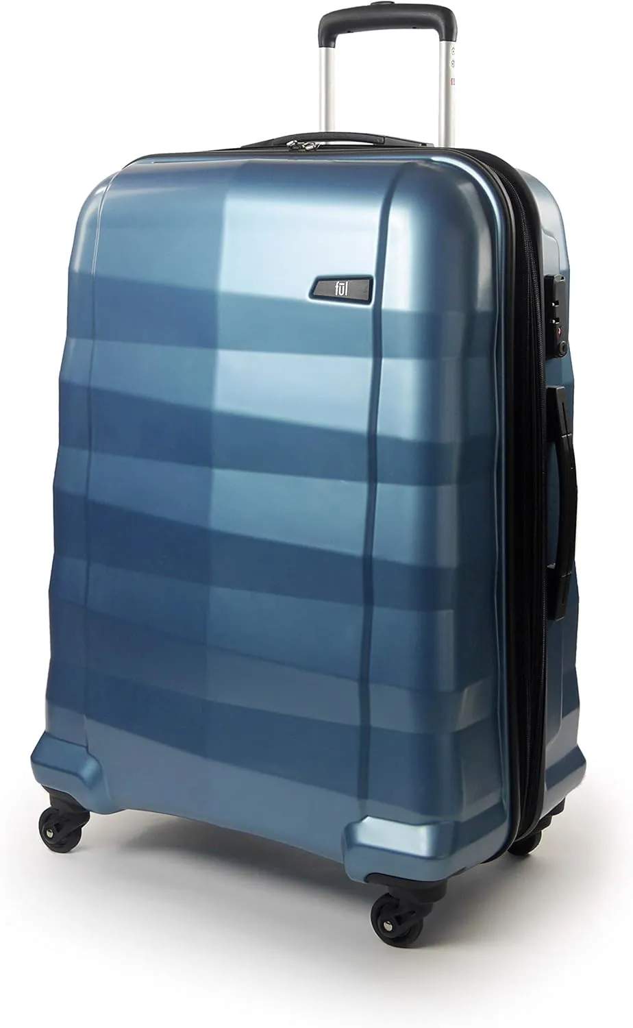 Concept One FUL Radiant Rolling Luggage Set, Hardside Travel Suitcases with Spinner Wheels, 29, 25, and 21 Inches, Blue