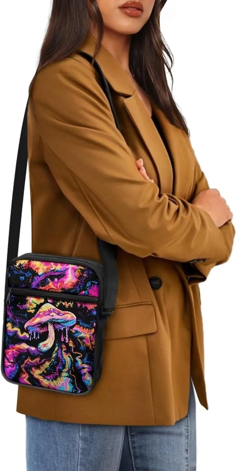 Crossbody Messenger Bags Womens Shoulder Bag Mini Work Office Bag Briefcases with Zipper