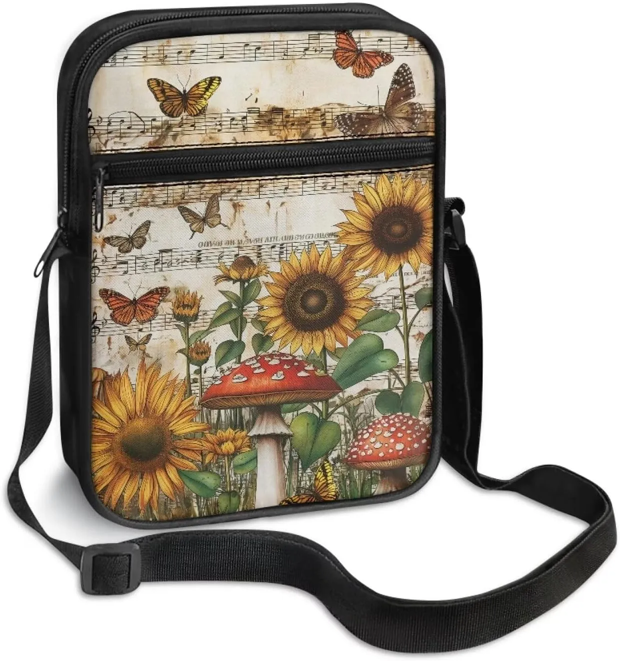 Crossbody Messenger Bags Womens Shoulder Bag Mini Work Office Bag Briefcases with Zipper