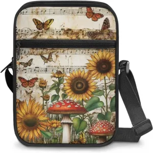 Crossbody Messenger Bags Womens Shoulder Bag Mini Work Office Bag Briefcases with Zipper