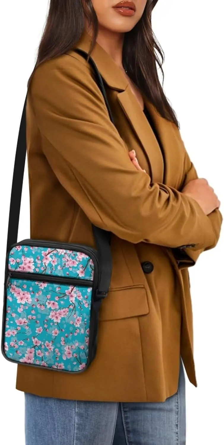 Crossbody Messenger Bags Womens Shoulder Bag Mini Work Office Bag Briefcases with Zipper