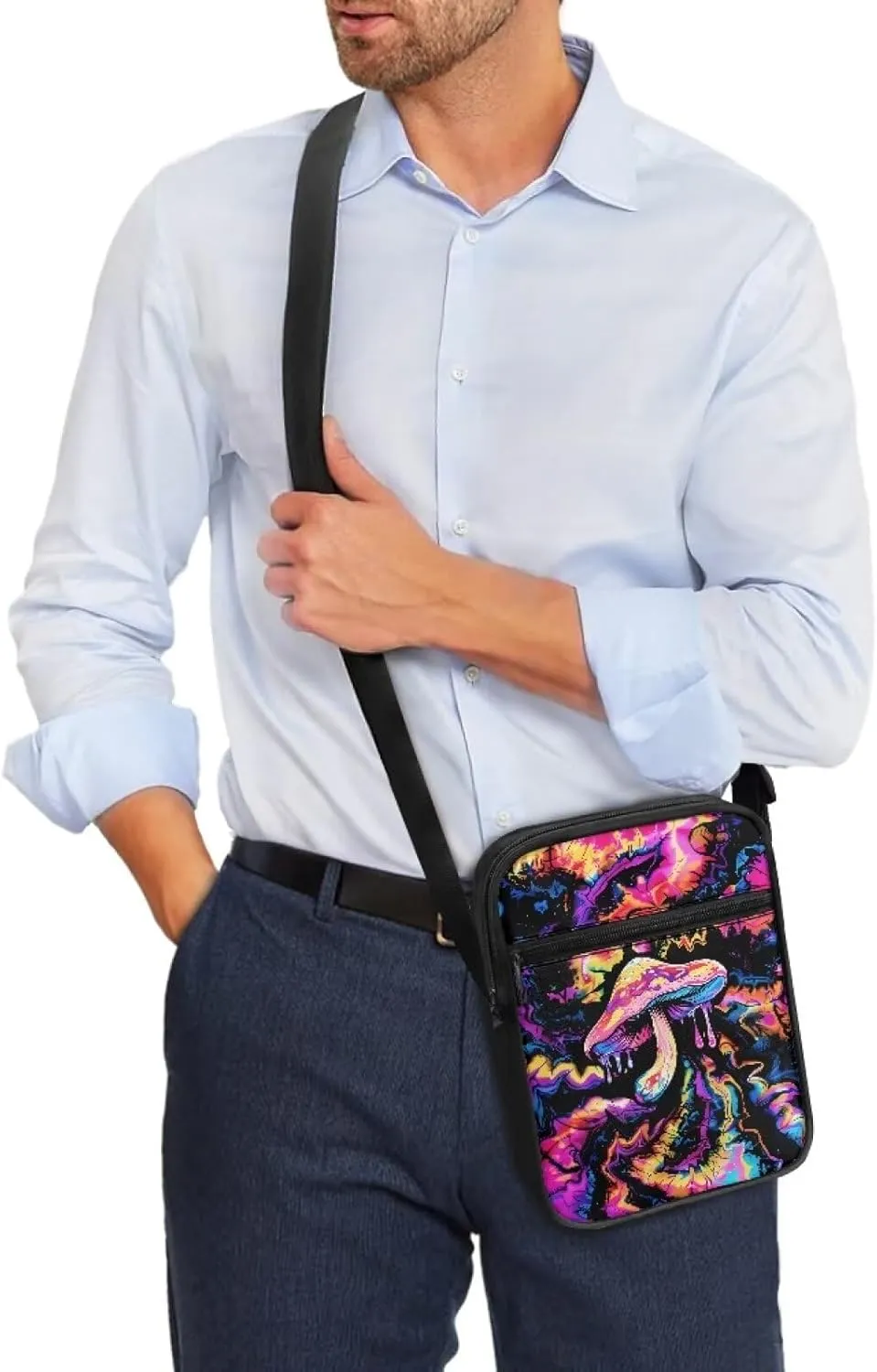 Crossbody Messenger Bags Womens Shoulder Bag Mini Work Office Bag Briefcases with Zipper