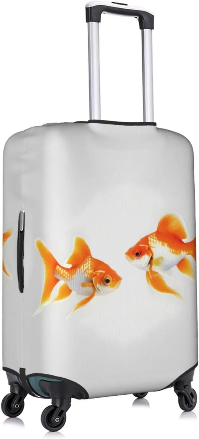 Cute goldfish Print Washable Suitcase Cover Protective Luggage Cover Anti Scratch Travel Gear Protector