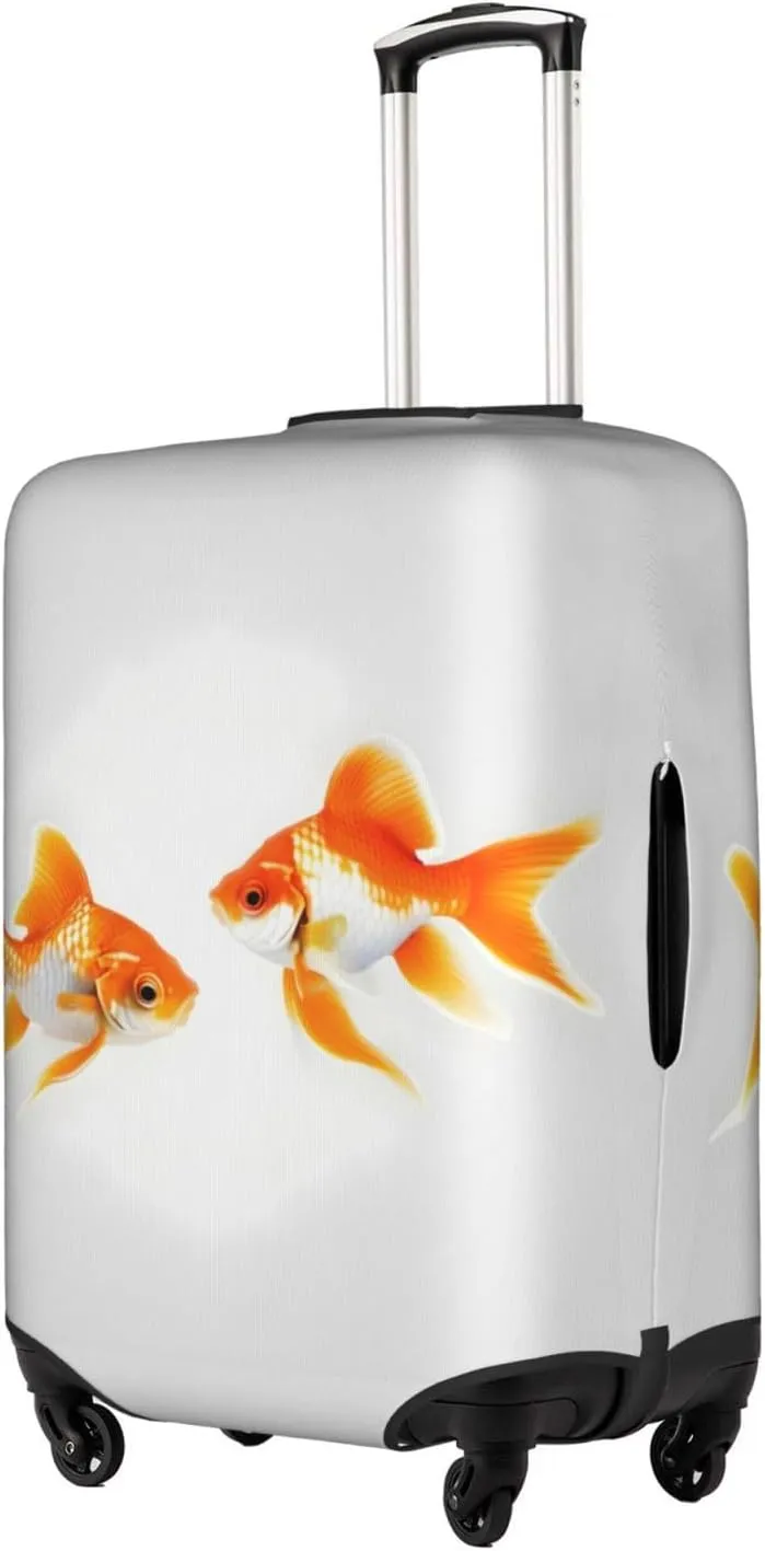 Cute goldfish Print Washable Suitcase Cover Protective Luggage Cover Anti Scratch Travel Gear Protector
