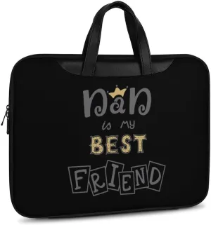 Dad Best Friend Leather Bag Laptop Case Slim Water Resistant Computer Bags with Handle Briefcase for Work