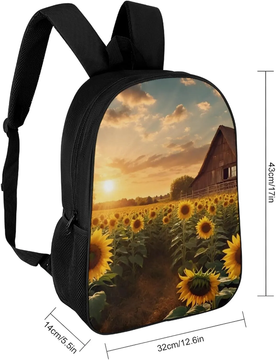 Daisy Sunset School Backpack Lightweight Laptop Backpacks Large Capacity 1 Main Compartment Outdoor Bookbag for Kids Boys Girls (Color6)