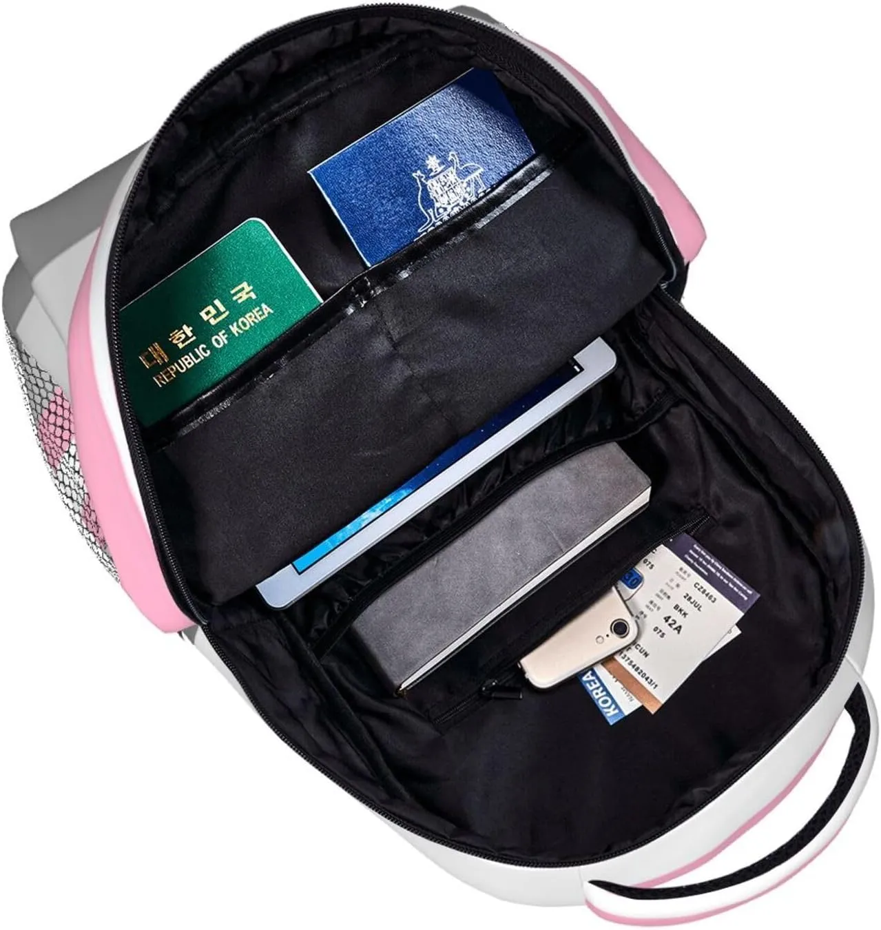 Demigirl Pride Flag Backpack Double Shoulder Bag 15 Inch Laptop Bagpack for Hiking Work Camping Travel