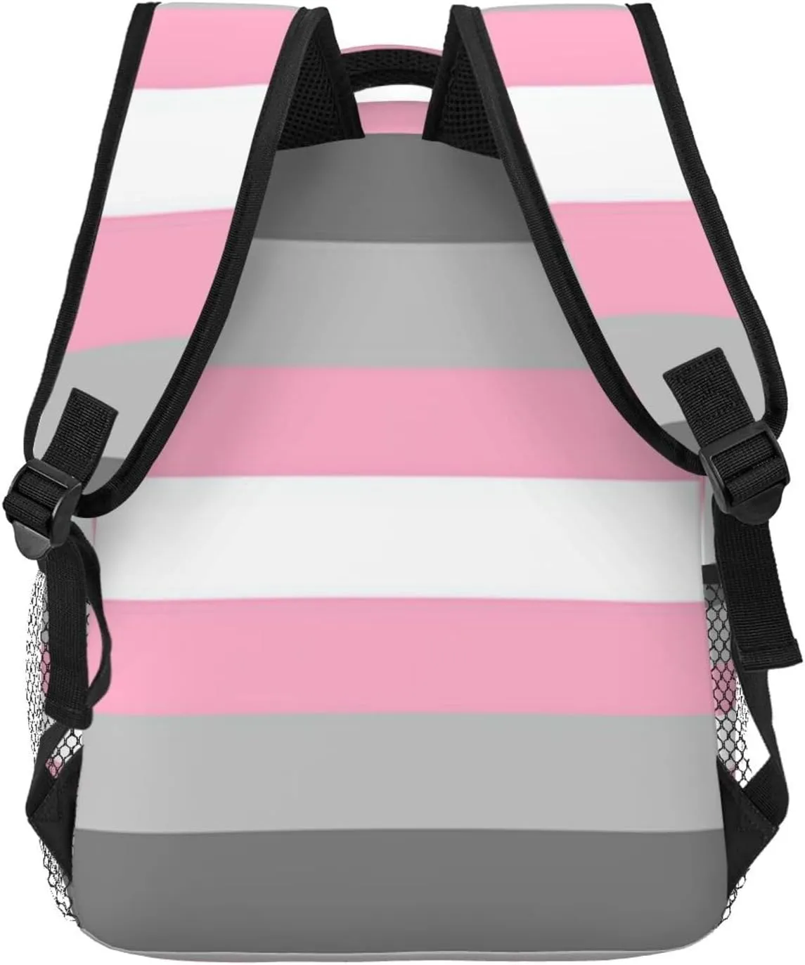 Demigirl Pride Flag Backpack Double Shoulder Bag 15 Inch Laptop Bagpack for Hiking Work Camping Travel