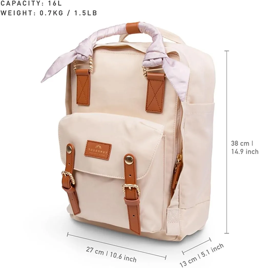 Doughnut Travel Laptop Backpack, Slim Durable Daypack Backpacks, Water Resistant 16L Bag for Men & Women Fits 14 Inch Notebook(GC HAZY)