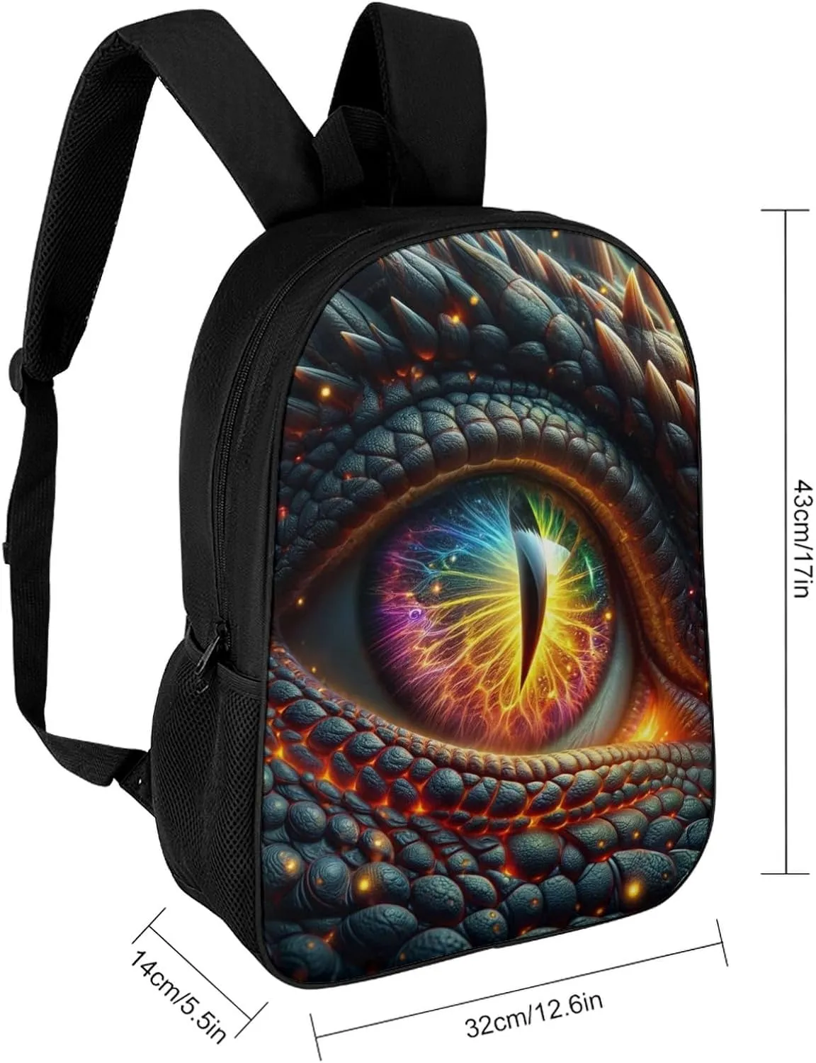 Dragons Eye School Backpack Lightweight Laptop Backpacks Large Capacity 1 Main Compartment Outdoor Bookbag for Kids Boys Girls (Color7)