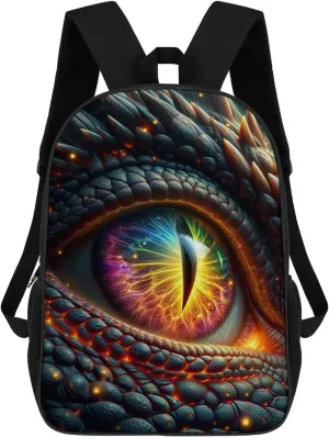 Dragons Eye School Backpack Lightweight Laptop Backpacks Large Capacity 1 Main Compartment Outdoor Bookbag for Kids Boys Girls (Color7)