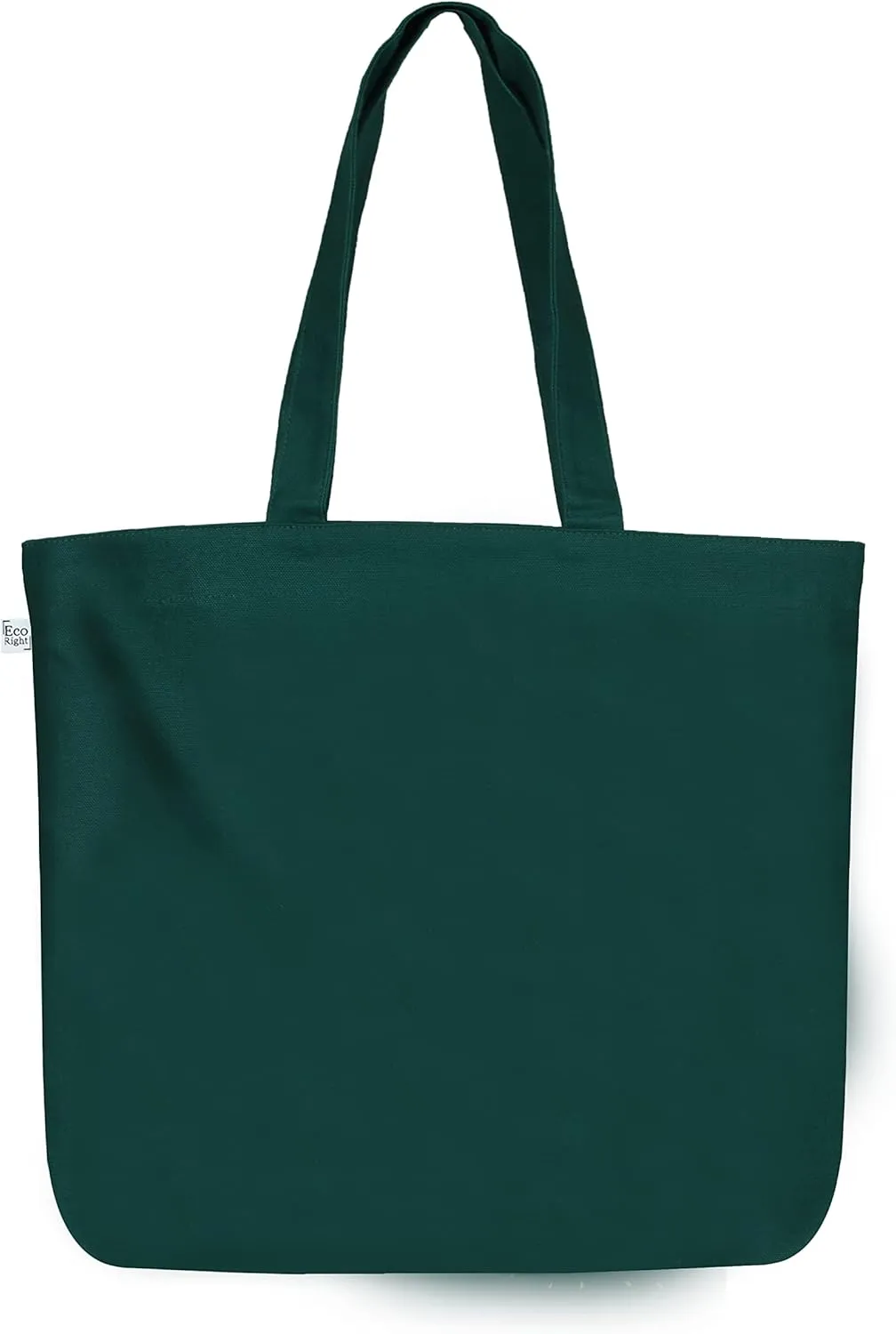Ecoright Aesthetic Canvas Tote Bag for Women Large Zipper Tote Bags with Pocket, Womens Tote Bag for Yoga, Work, Beach