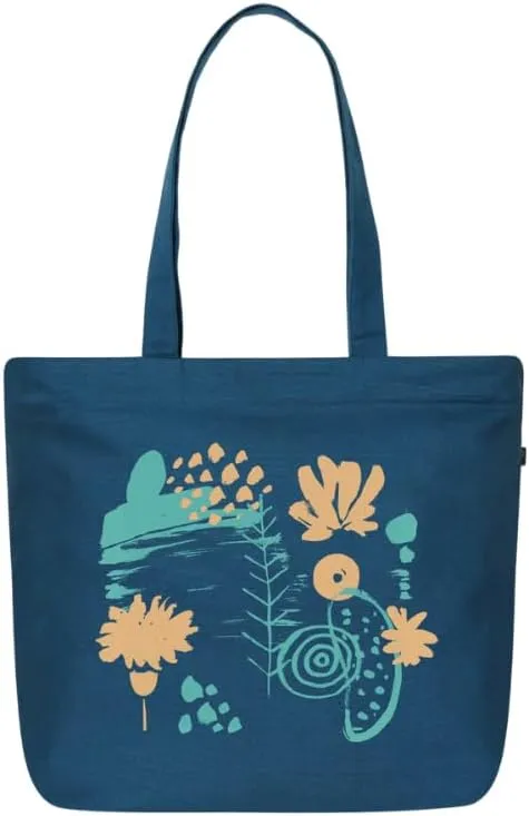 Ecoright Aesthetic Canvas Tote Bag for Women Large Zipper Tote Bags with Pocket, Womens Tote Bag for Yoga, Work, Beach
