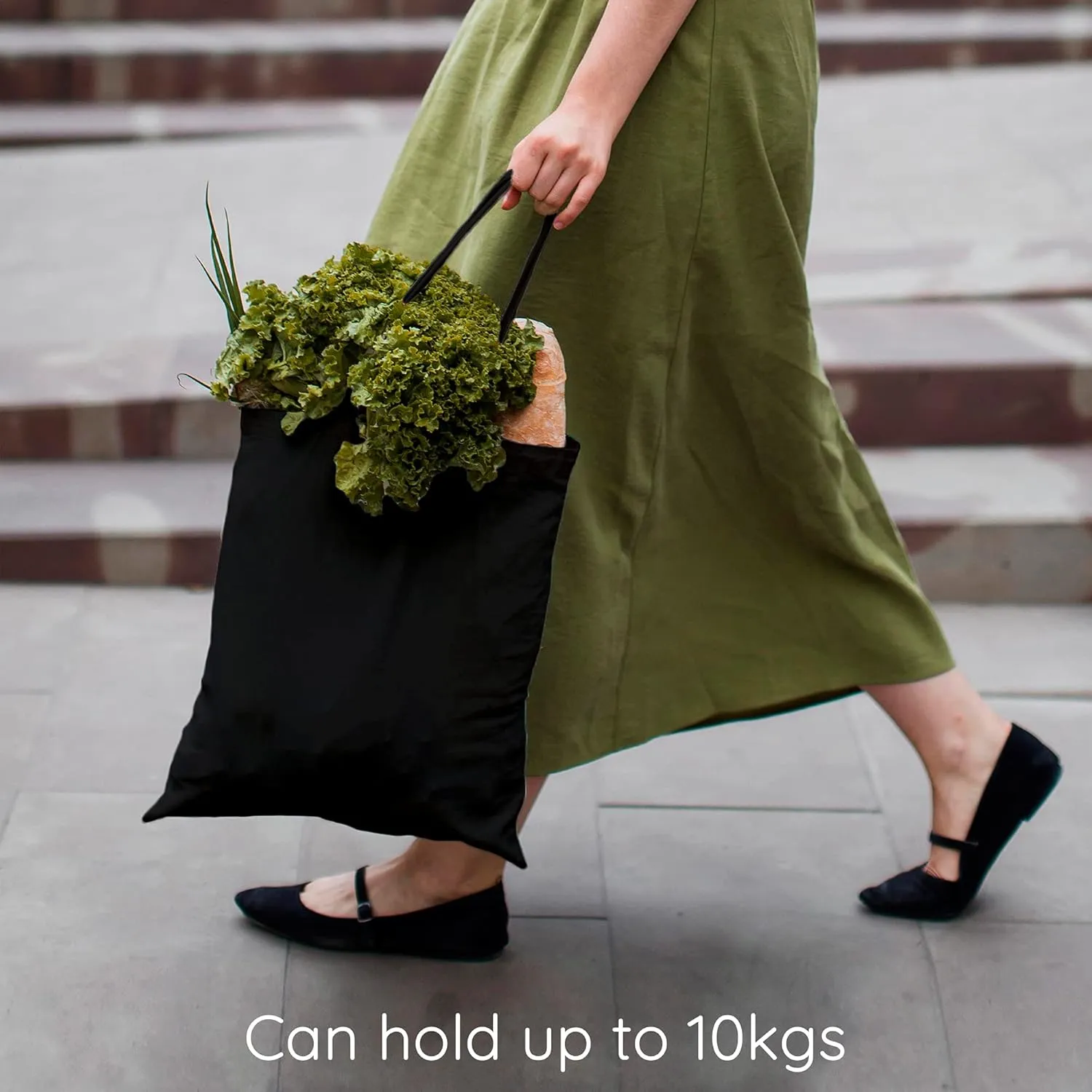 Ecoright Aesthetic Canvas Tote Bag for Women, Reusable Cotton Tote Bag for Grocery, Shopping, Beach & Daily Use