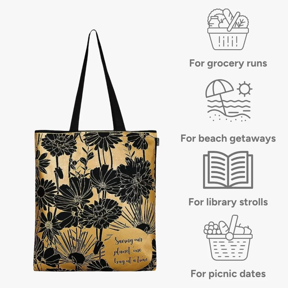 Ecoright Tote Bag for Women, Reusable Grocery Bag, Canvas Tote Bag for Shopping, St Patrick Day Bags